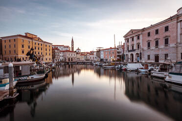 Small harbour in the old town of Piran, Slovenia - DAWF00965