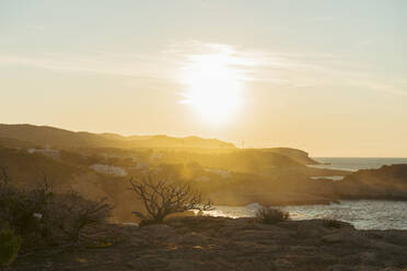 Küstenlinie bei Sonnenuntergang, Iboza, Spanien - AFVF04859