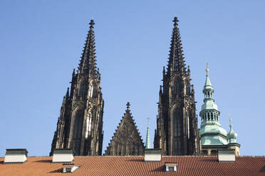 Tschechische Republik, Prag, Türme der St. Veitskathedrale - WIF04160