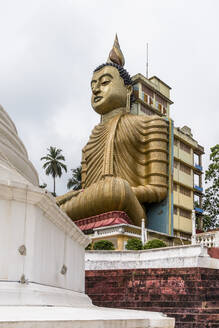 Sri Lanka, Südprovinz, Dikwella, Buddha-Statue im Wewurukannala Vihara-Tempel - EGBF00532