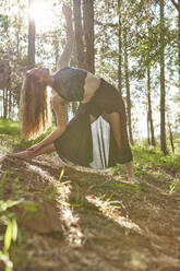 Young ballet dancer exercising in nature - VEGF01319