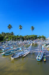 Fischerboote bei Galle, Sri Lanka, Asien - RHPLF13488