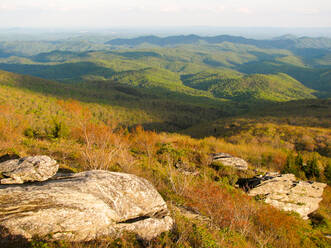 Blick auf Blue Ridge Mountains, North Carolina, Vereinigte Staaten von Amerika, Nordamerika - RHPLF13671