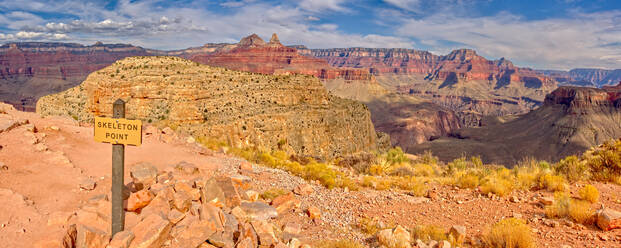 Blick auf den Grand Canyon vom Skeleton Point entlang des South Kaibab Trail am Südrand, Grand Canyon National Park, UNESCO-Weltkulturerbe, Arizona, Vereinigte Staaten von Amerika, Nordamerika - RHPLF13687