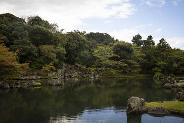 Japan, Präfektur Kyoto, Kyoto, Sogen-Teich im Tenryu-Ji-Tempel - ABZF02878