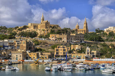 Malta, Insel Gozo, Stadt und Hafen Mgarr - ABOF00500