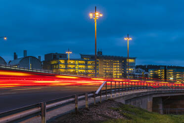 Light trails on road - JOHF05276