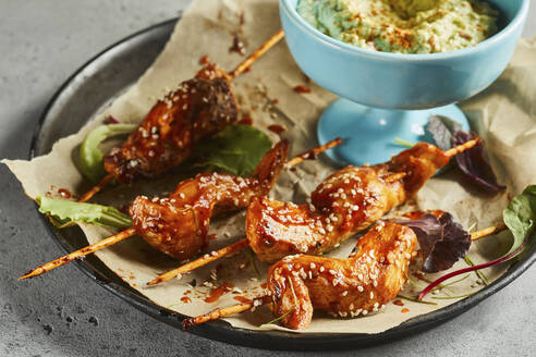 Grilled chicken skewers - DREF00039