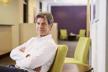 Portrait of a patient in waiting room of a medical practice - PHDF00073