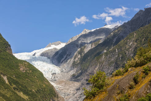 Neuseeland, Westland District, Franz Josef, Blick auf den Franz Josef Gletscher - FOF11450