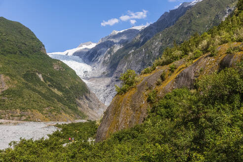 Neuseeland, Westland District, Franz Josef, Blick auf den Franz Josef Gletscher - FOF11458