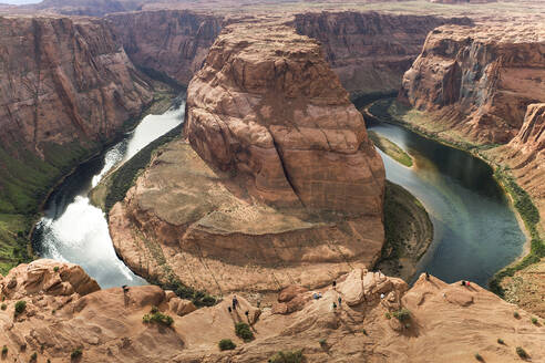 High angle view of Horseshoe Bend at Grand Canyon National Park - CAVF73662
