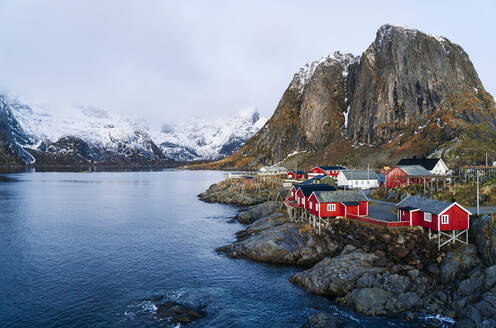 Stadtbild von Hamnoy, Lofoten, Norwegen - DGOF00096