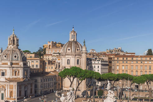 Italy, Rome, Church of Most Holy Name of Mary at Trajan Forum, Santa Maria di Loreto and Trajans Column - MMAF01234