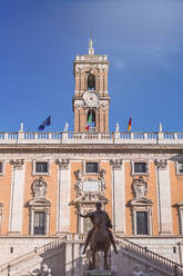 Italien, Rom, Reiterstandbild des Marcus Aurelius vor dem Palazzo Senatorio - MMAF01238