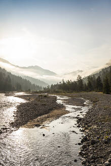 Sonnenaufgang im Rissbachtal, Hinterriss, Karwendel, Tirol, Österreich - MSUF00197