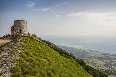 Observation tower on Vojak summit, Ucka Nature Park, Istria, Croatia - MAMF01081