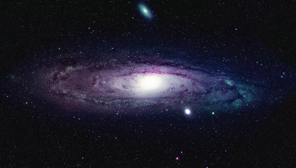 Andromeda-Galaxie und umliegende Sterne - CAVF73981