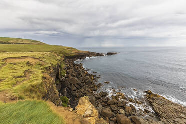 New Zealand, Oceania, South Island, Southland, Rocky coastline at Slope Point - FOF11745