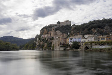 Miravet castle and city over the river - CAVF74427