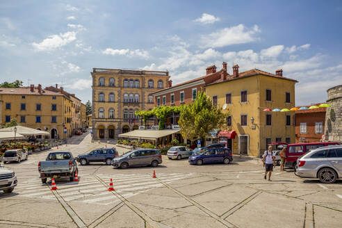 Kroatien, Istrien, Labin, Alter Stadtplatz - MAMF01120