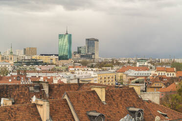 Blick auf die Skyline von der Altstadt, Warschau, Polen - TAMF02182