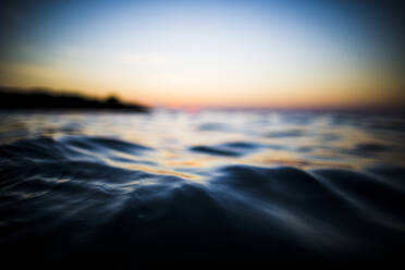 Close up surface view of ocean at sunset. - MINF13467