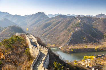View of Great Wall of China at Huanghua Cheng (Yellow Flower), UNESCO World Heritage Site, Xishulyu, Jiuduhe Zhen, Huairou, People's Republic of China, Asia - RHPLF13735