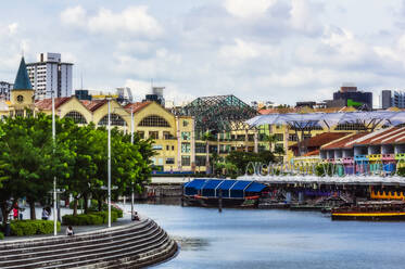 Südostasien, Singapur, Stadtbild mit Hafen - THAF02759