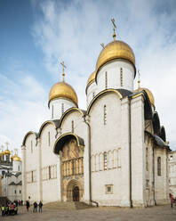 Außenansicht der Mariä-Entschlafens-Kathedrale, Kreml, UNESCO-Weltkulturerbe, Moskau, Oblast Moskau, Russland, Europa - RHPLF13835