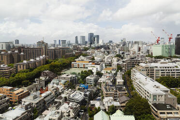 View of the Fukuoka cityscape from a rooftop terrace. - MINF13706