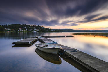 Sunset over lake - JOHF08283