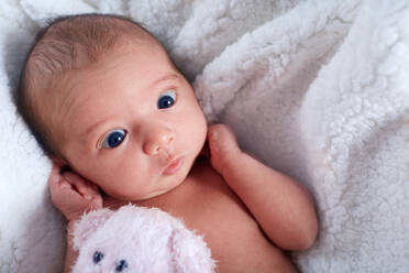 Close up cute newborn baby - CAIF23841