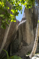 Seychellen, La Digue, Granitfelsen an der Anse Source dArgent - MABF00550