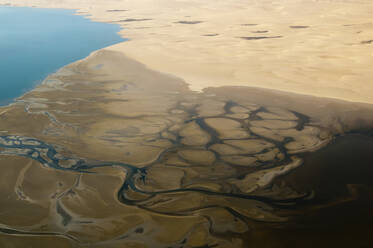 Luftaufnahme der Skelettküste, Namib-Wüste, Namibia - ISF23818