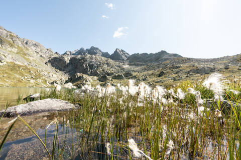 Suretta See, Alpen, Graubünden, Schweiz, lizenzfreies Stockfoto