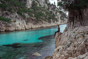 Aerial Shot from nature wonder in provence france - CAVF75244