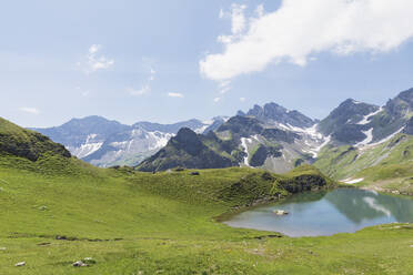 Switzerland, St Gallen Canton, Glarus Alps, Wangs Lake - GWF06485