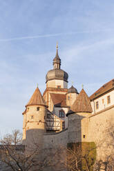 Germany, Bavaria, Wurzburg, Low angle view of Marienberg Fortress exterior - MMAF01275