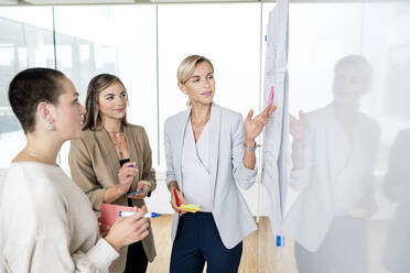 Leitende Unternehmerin leitet Workshop im Büro - PESF01838