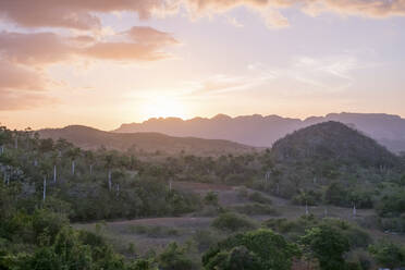 Landschaften im Valle de Vinales bei Sonnenuntergang, Pinar del Rio, Kuba - PAF01959