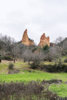 View to Mina de Oro Romana, former gold mine, Las Medulas, Castile and Leon, Spain - DGOF00526