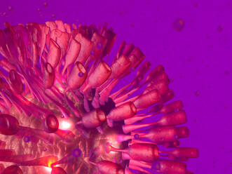 3D Rendered Illustration, visualisation of a generic virus - SPCF00507