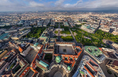 Aerial view of Michaelerplatz, Vienna, Austria - AAEF06469