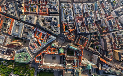 Luftaufnahme des Michaelerplatzes, Wien, Österreich - AAEF06470