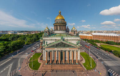 Luftaufnahme der St. Isaakskathedrale, St. Petersburg, Russland - AAEF06510