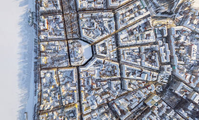 Aerial view of Sovetskaya Square, Yaroslavl, Golden Ring of Russia - AAEF06541