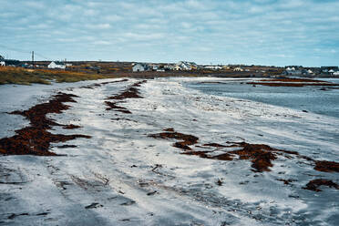 Blick auf die Sandküste von Inishmore bei Ebbe - CAVF75905