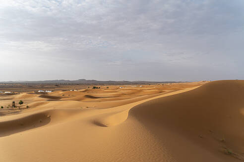 Sand dunes in Sahara Desert, Merzouga, Morocco - AFVF05556