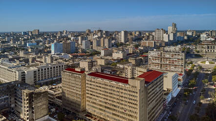 Mozambique, Maputo, Aerial view of Baixa de Maputo downtown - VEGF01635